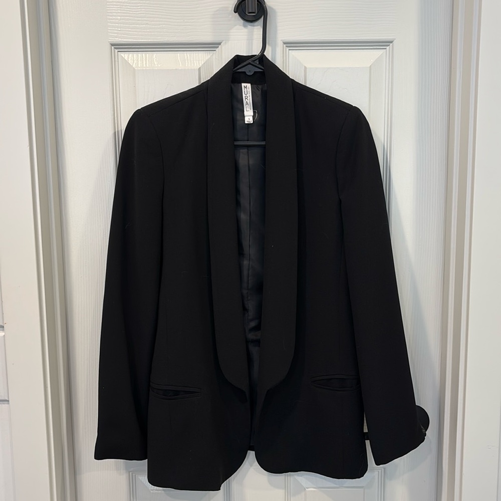 Mural Slouchy Boyfriend Blazer